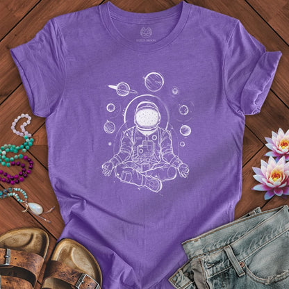 Space Meditation Tee Heather Team Purple