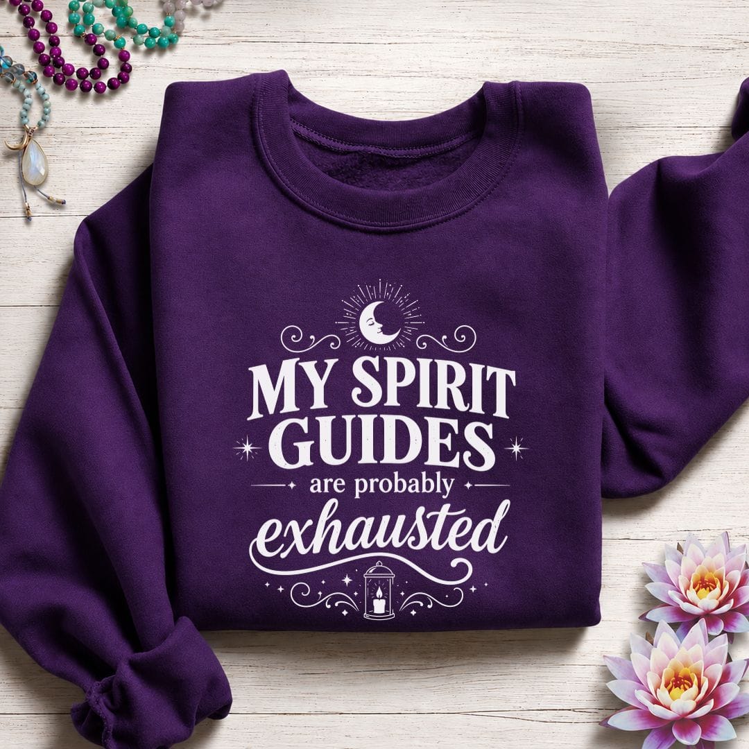 Printify Sweatshirt Spirit Guides Sweatshirt Purple / S