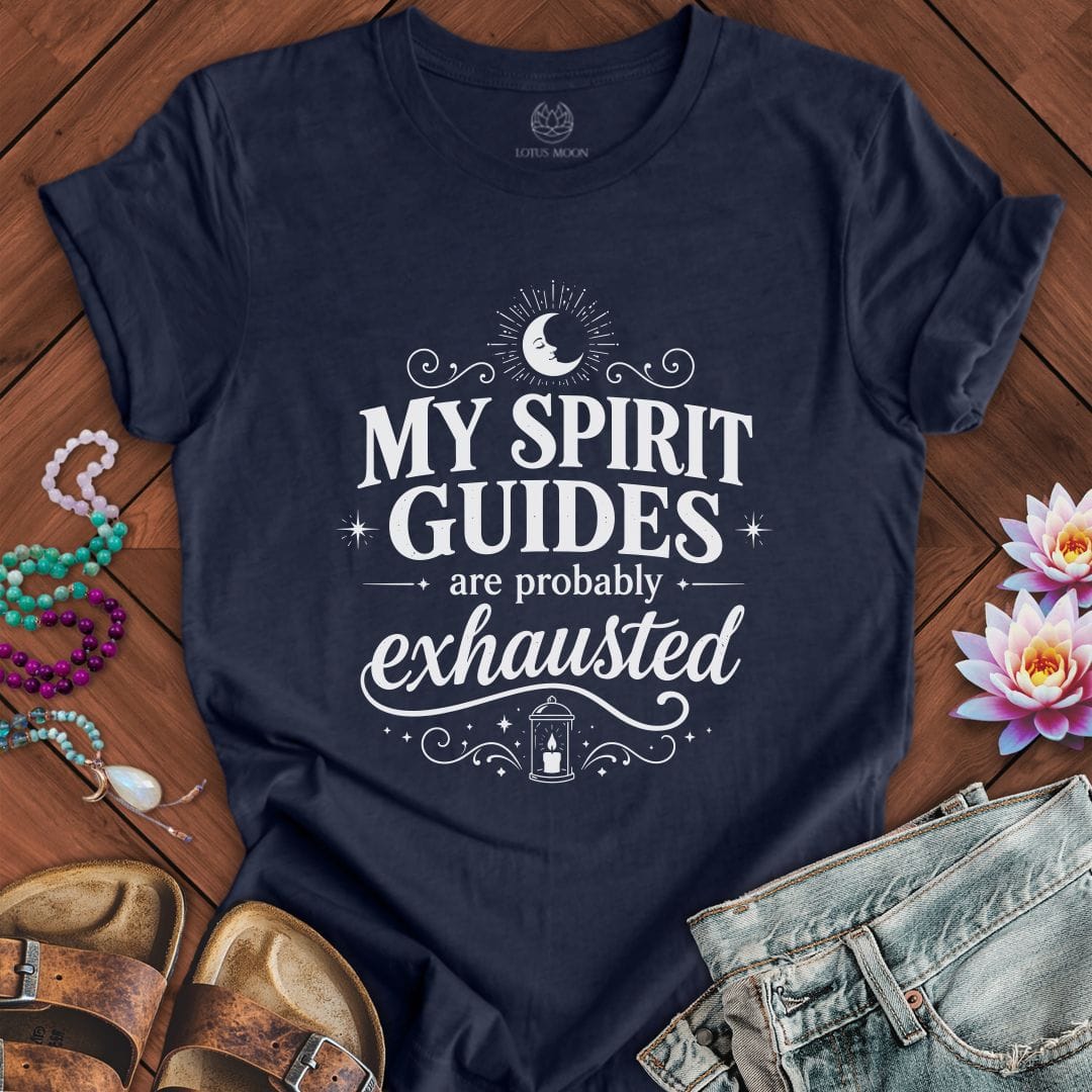 Spirit Guides Tee Heather Midnight Navy