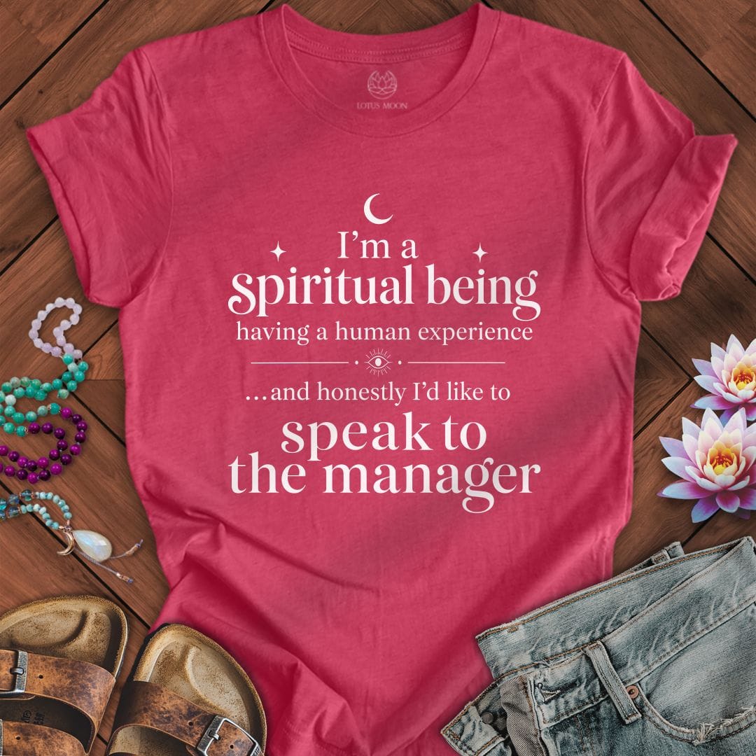 Spiritual Being Tee Heather Raspberry