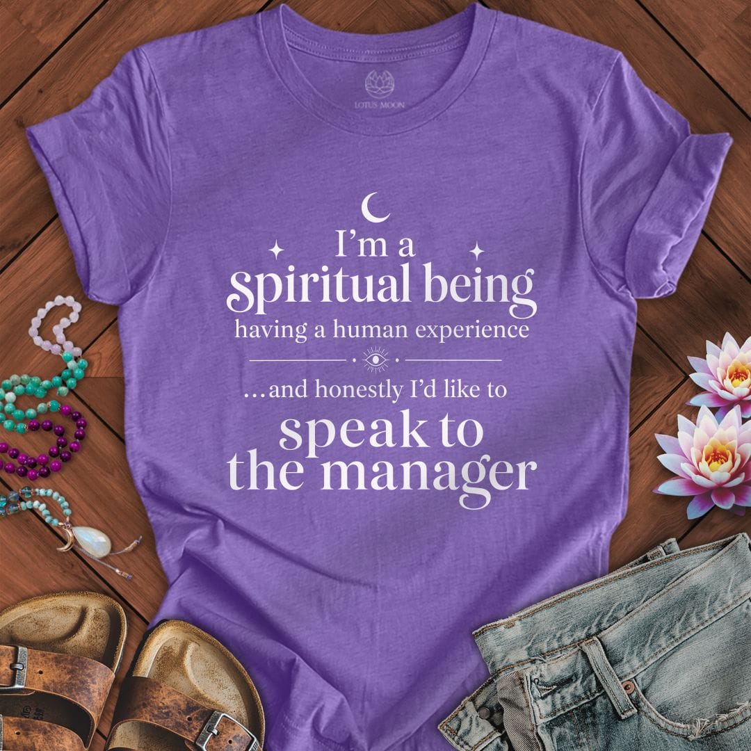 Spiritual Being Tee Heather Team Purple