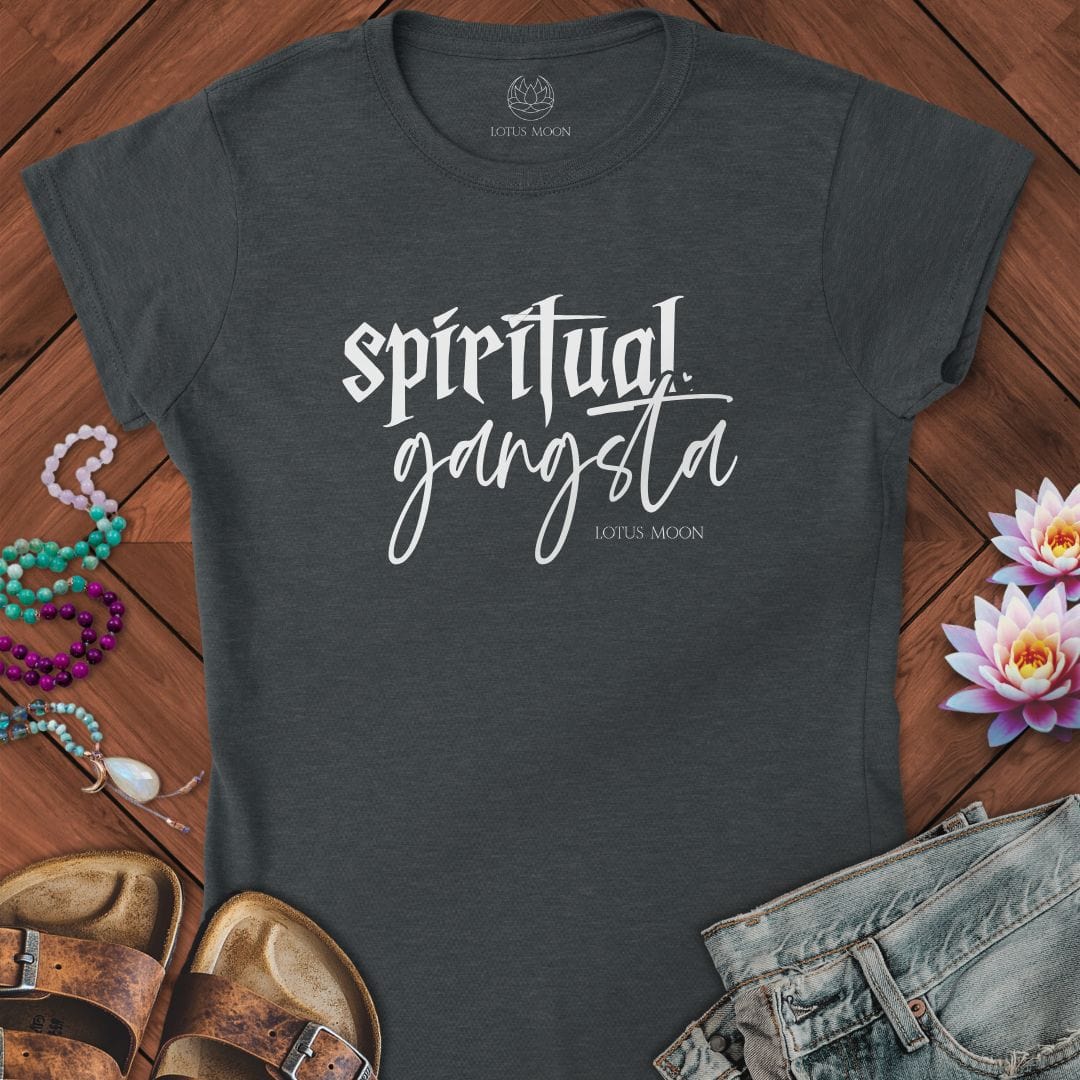 Spiritual Gangsta Fitted Tee Dark Heather