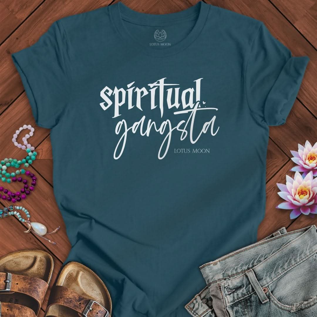 Spiritual Gangsta Tee Deep Teal