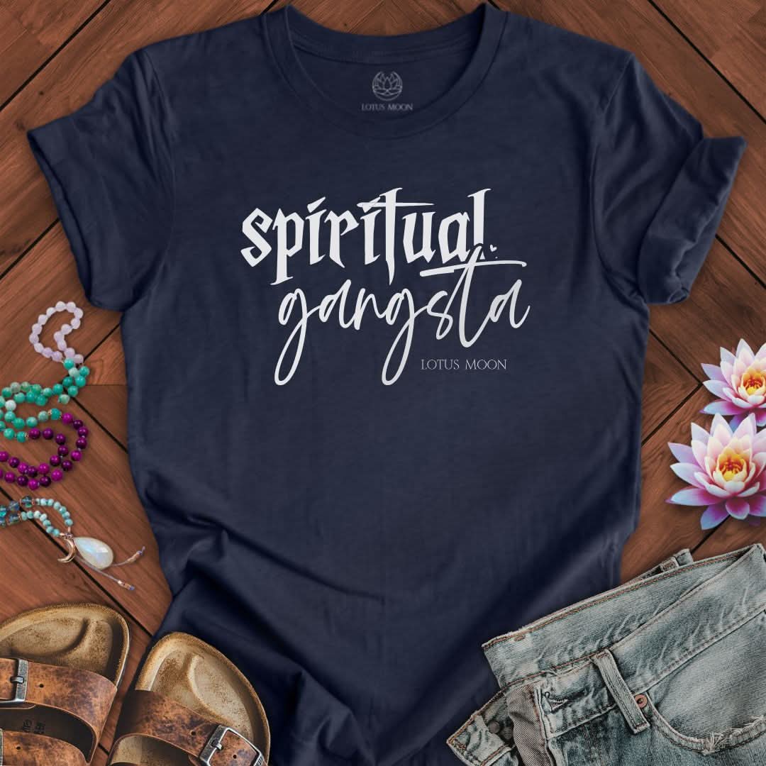 Spiritual Gangsta Tee Heather Midnight Navy