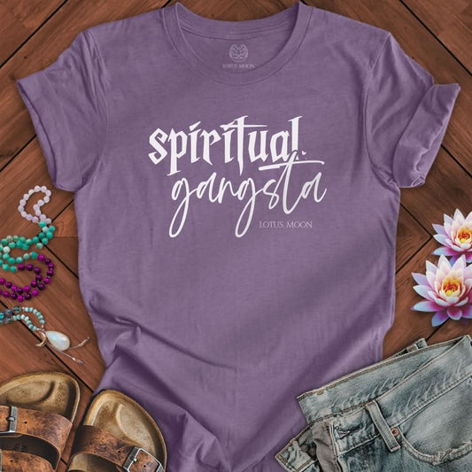 Spiritual Gangsta Tee Heather Purple