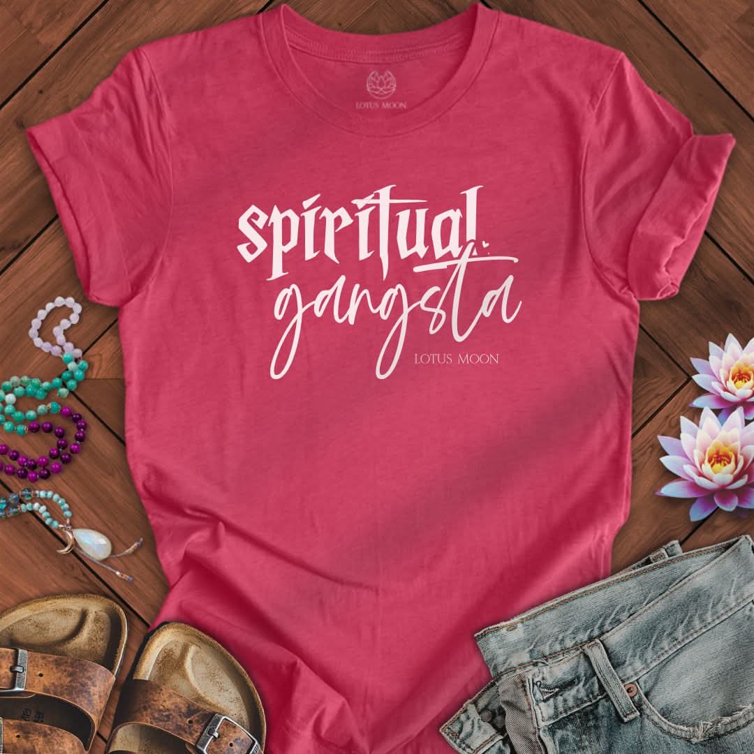 Spiritual Gangsta Tee Heather Raspberry