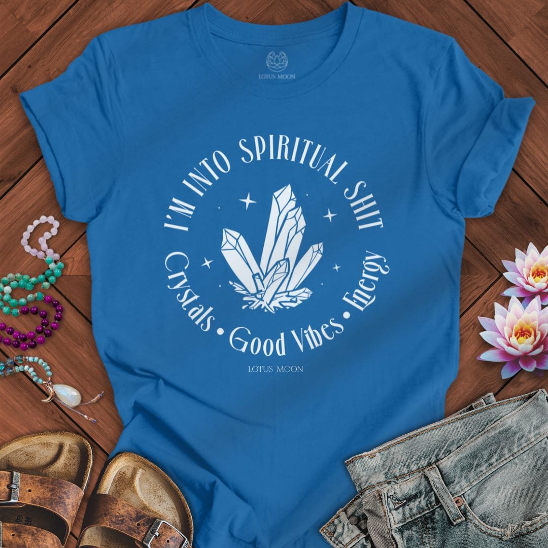 Spiritual Shit Tee Columbia Blue