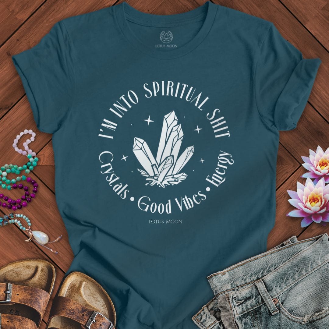 Spiritual Shit Tee Deep Teal