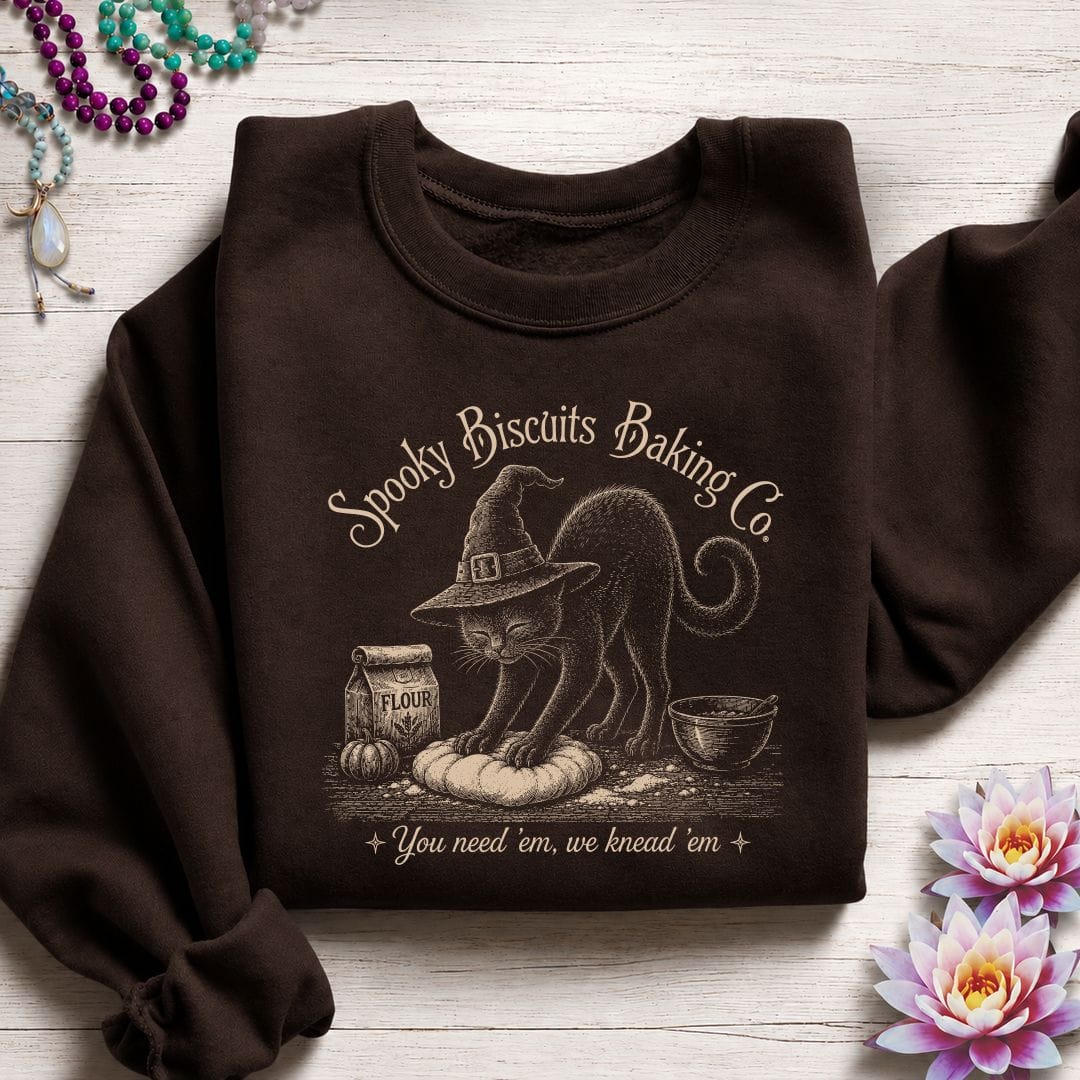Spooky Biscuits Sweatshirt Dark Chocolate