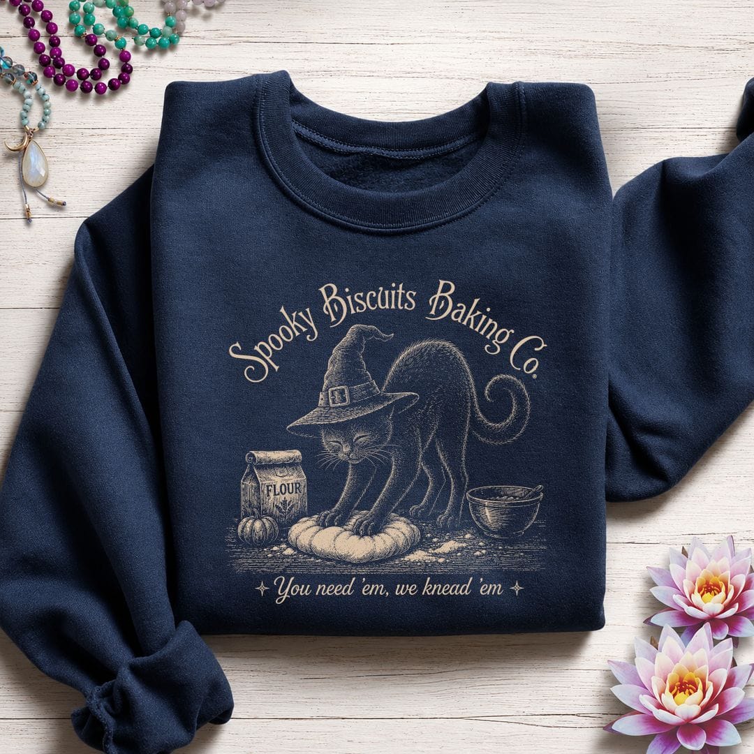 Spooky Biscuits Sweatshirt Navy
