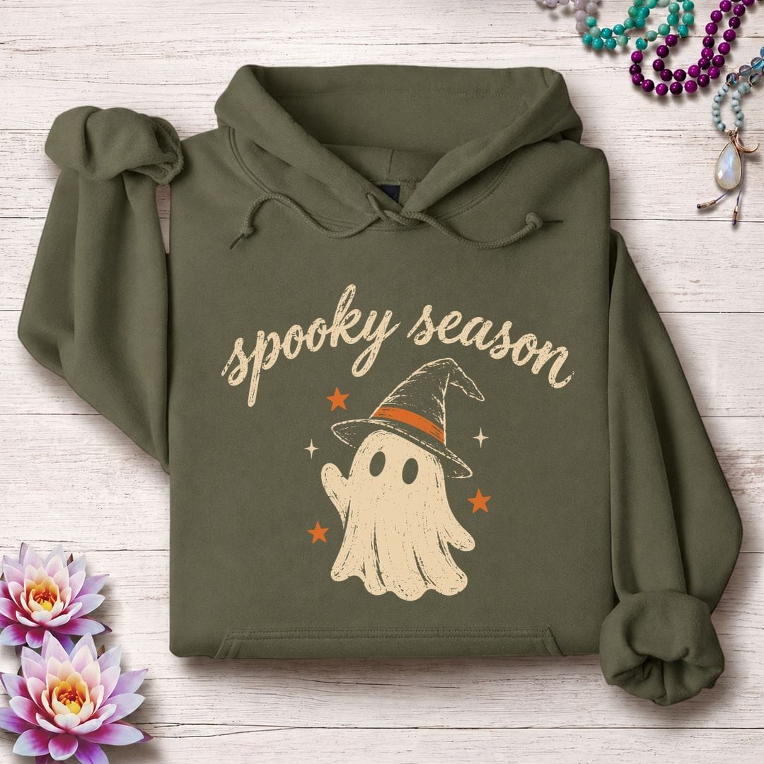 Spooky Season Hoodie Military Green