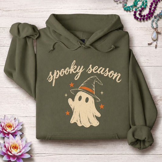 Spooky Season Hoodie Military Green