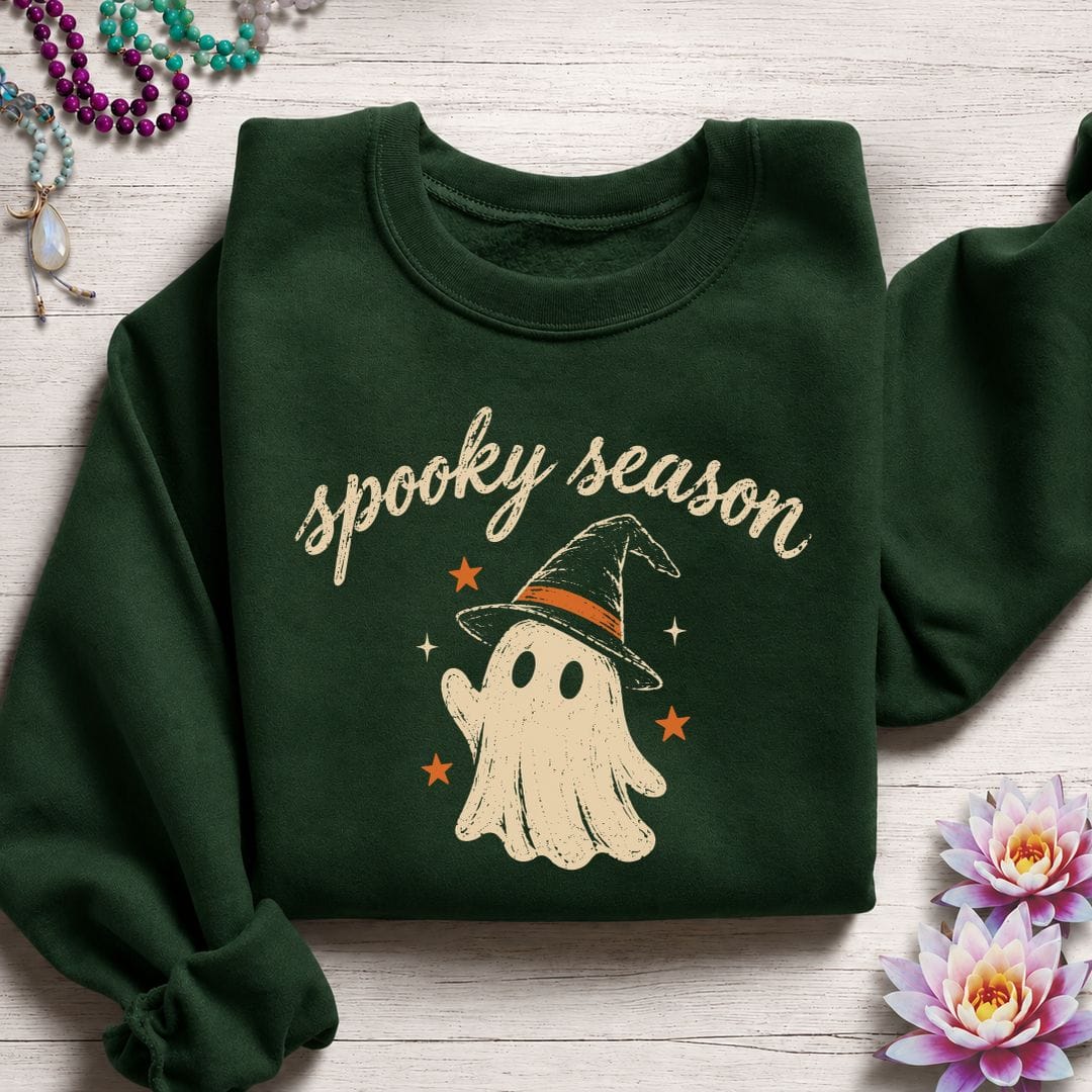 Spooky Season Sweatshirt Forest Green