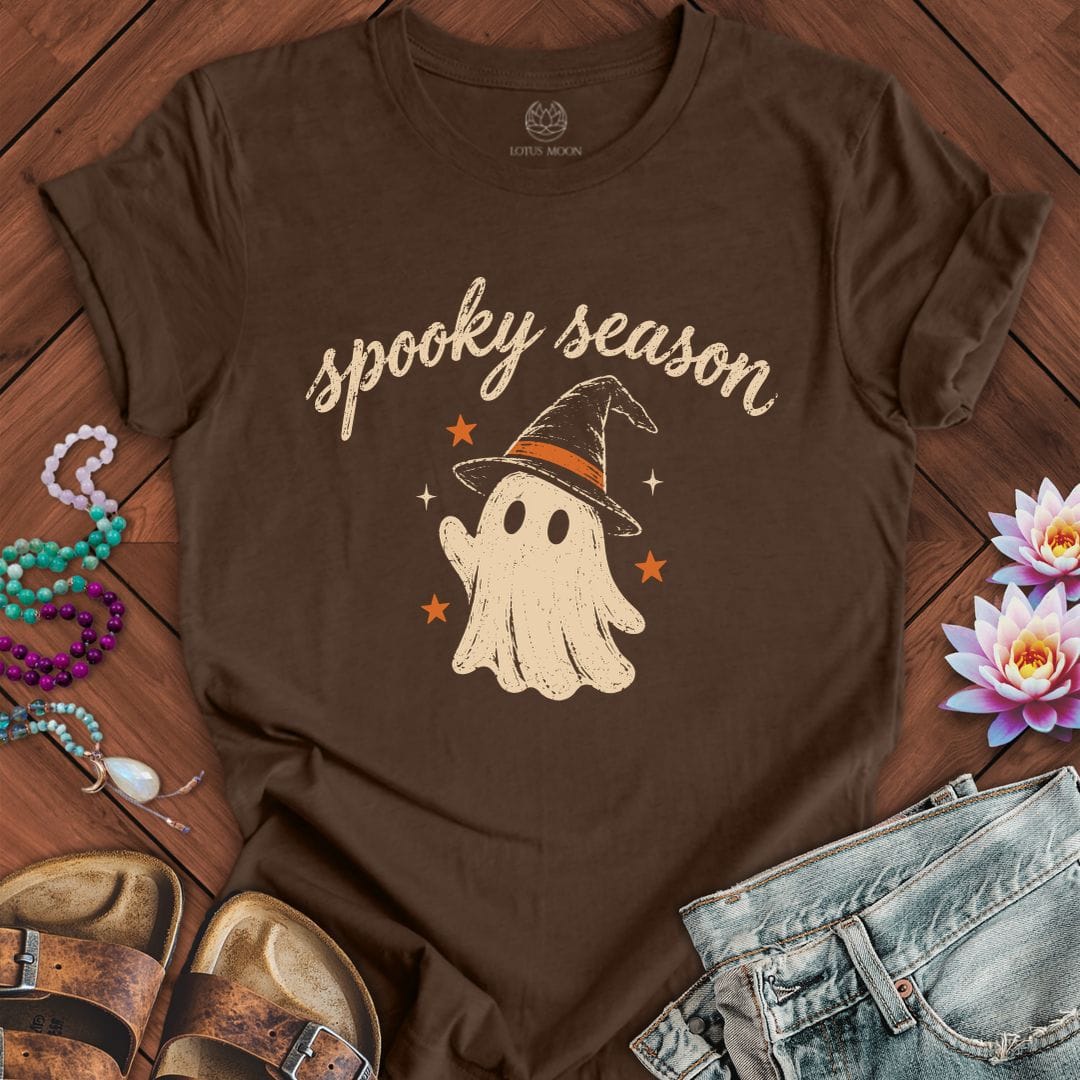 Spooky Season Tee Heather Brown