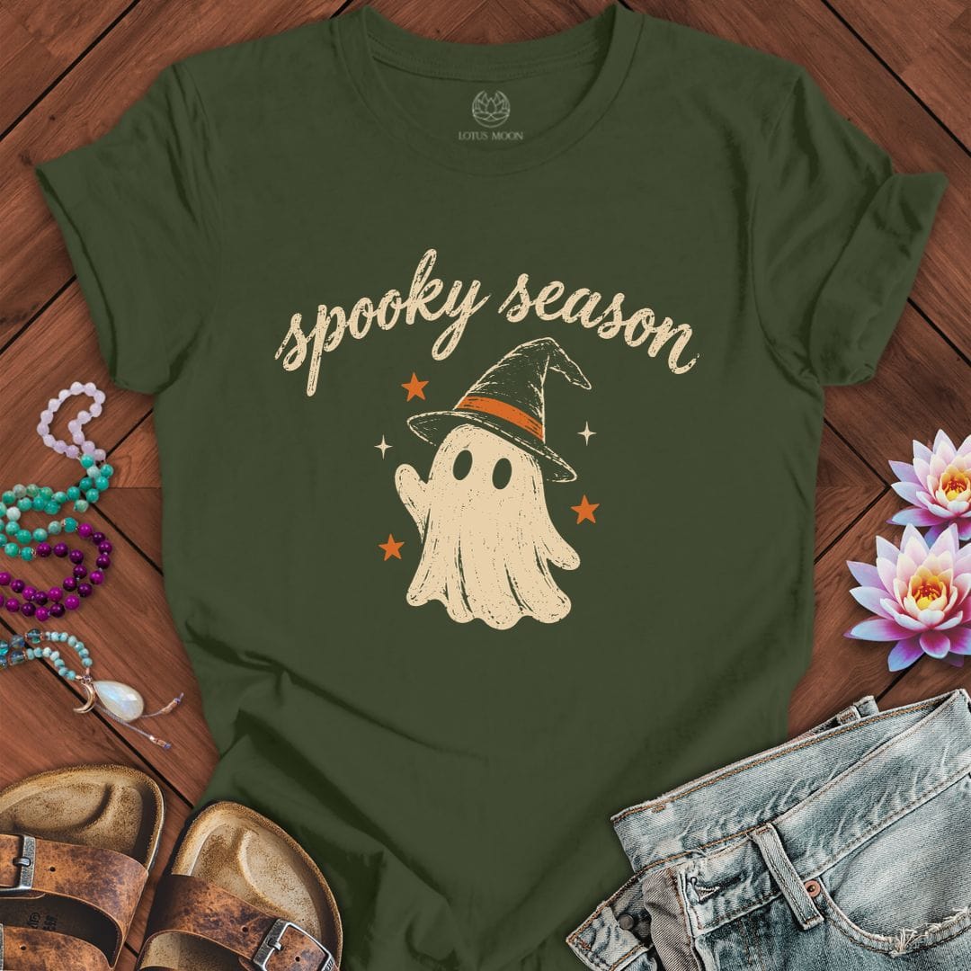 Spooky Season Tee Military Green