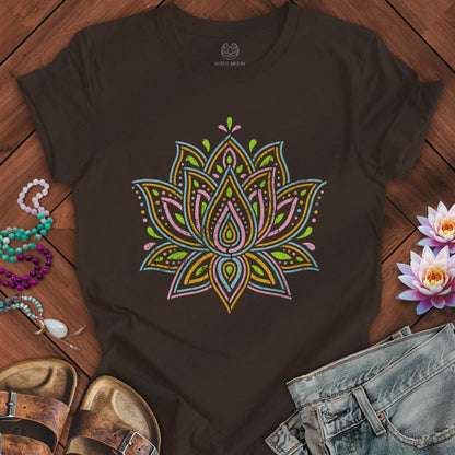 Spring Lotus Tee Brown