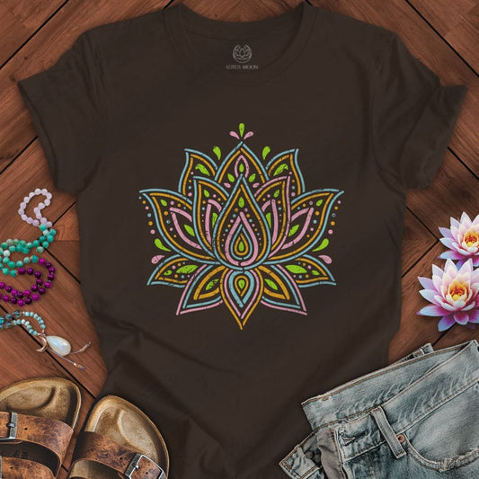 Spring Lotus Tee Brown