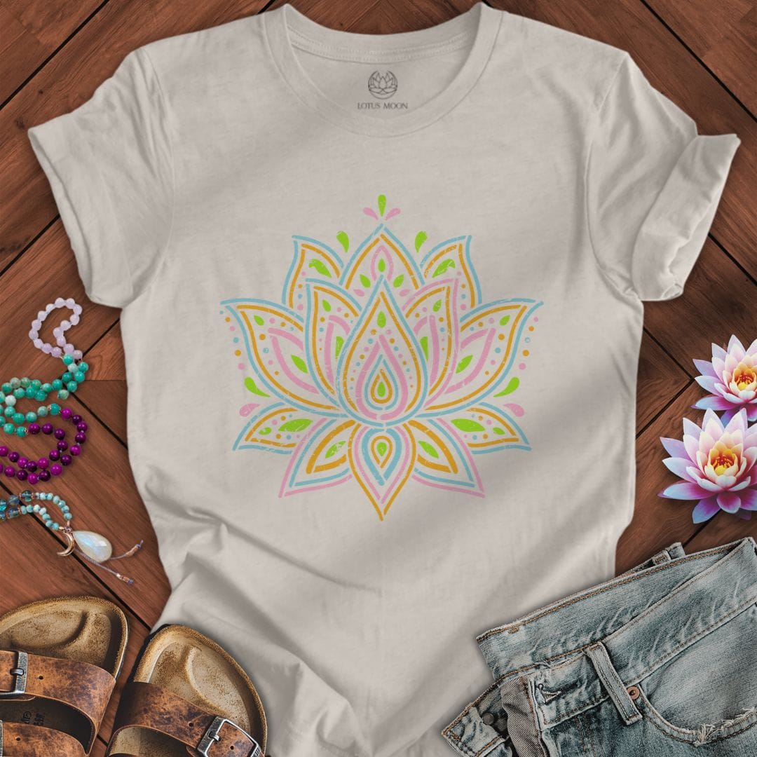 Spring Lotus Tee Heather Dust