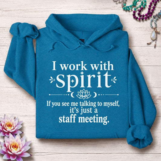 Staff Meeting Hoodie Antique Sapphire