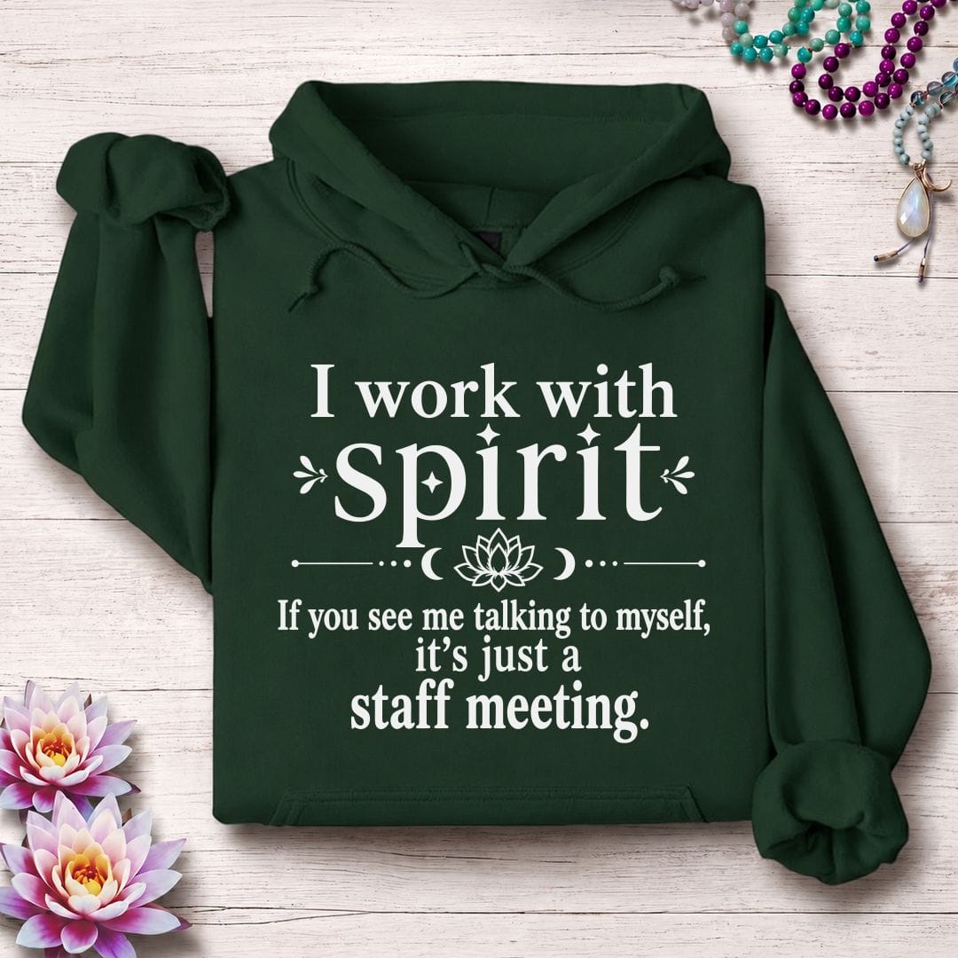 Printify Hoodie Staff Meeting Hoodie Forest Green / S