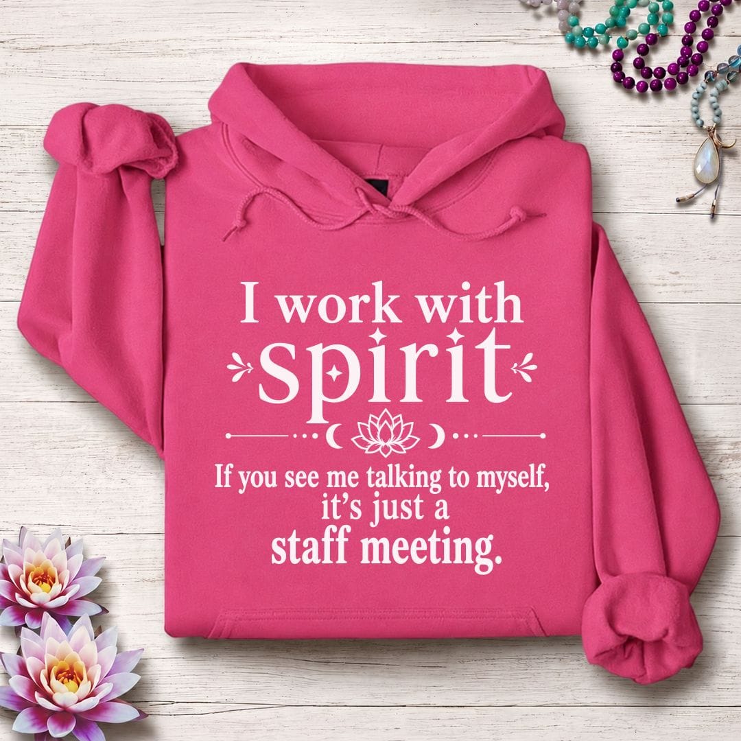 Printify Hoodie Staff Meeting Hoodie Heliconia / S