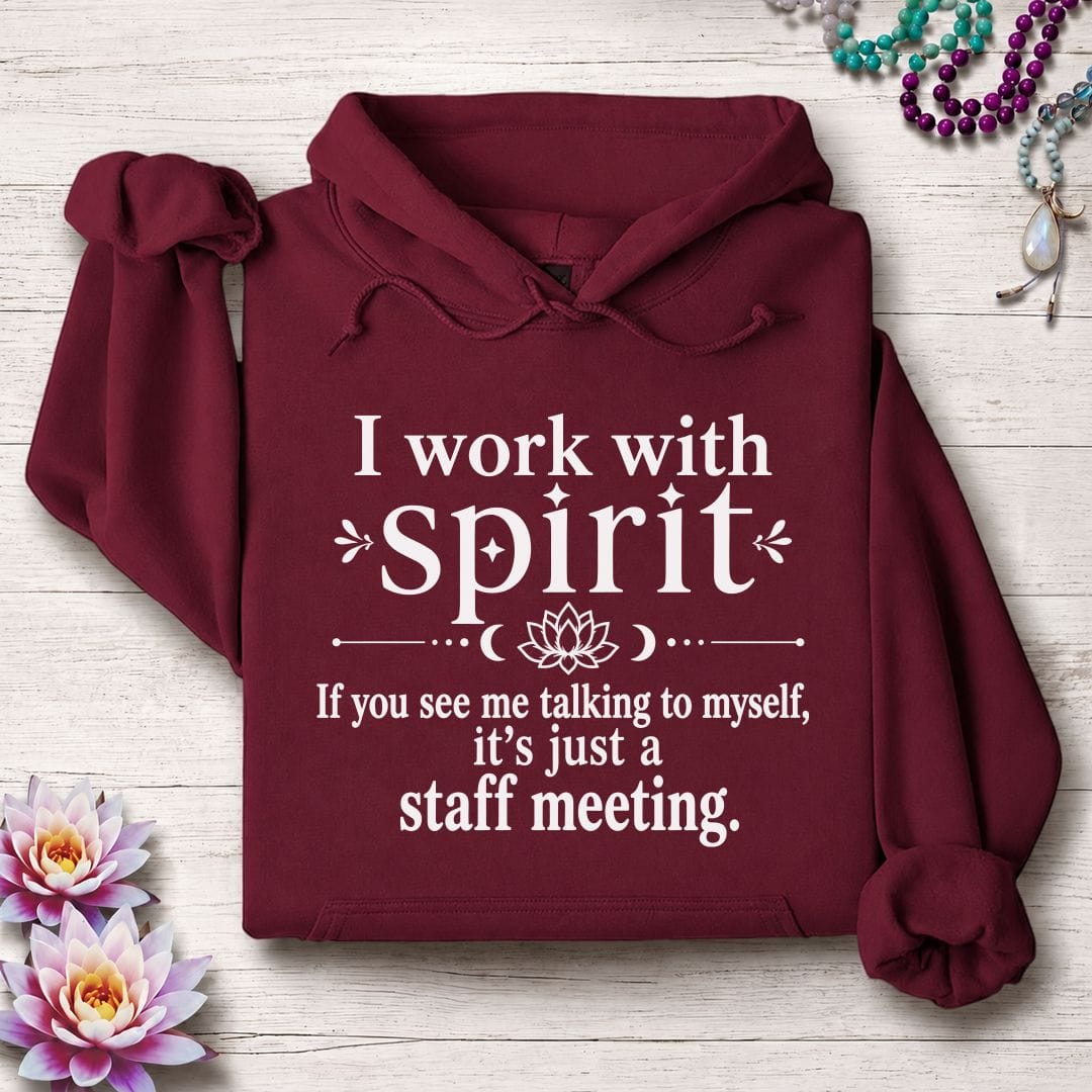 Printify Hoodie Staff Meeting Hoodie Maroon / S
