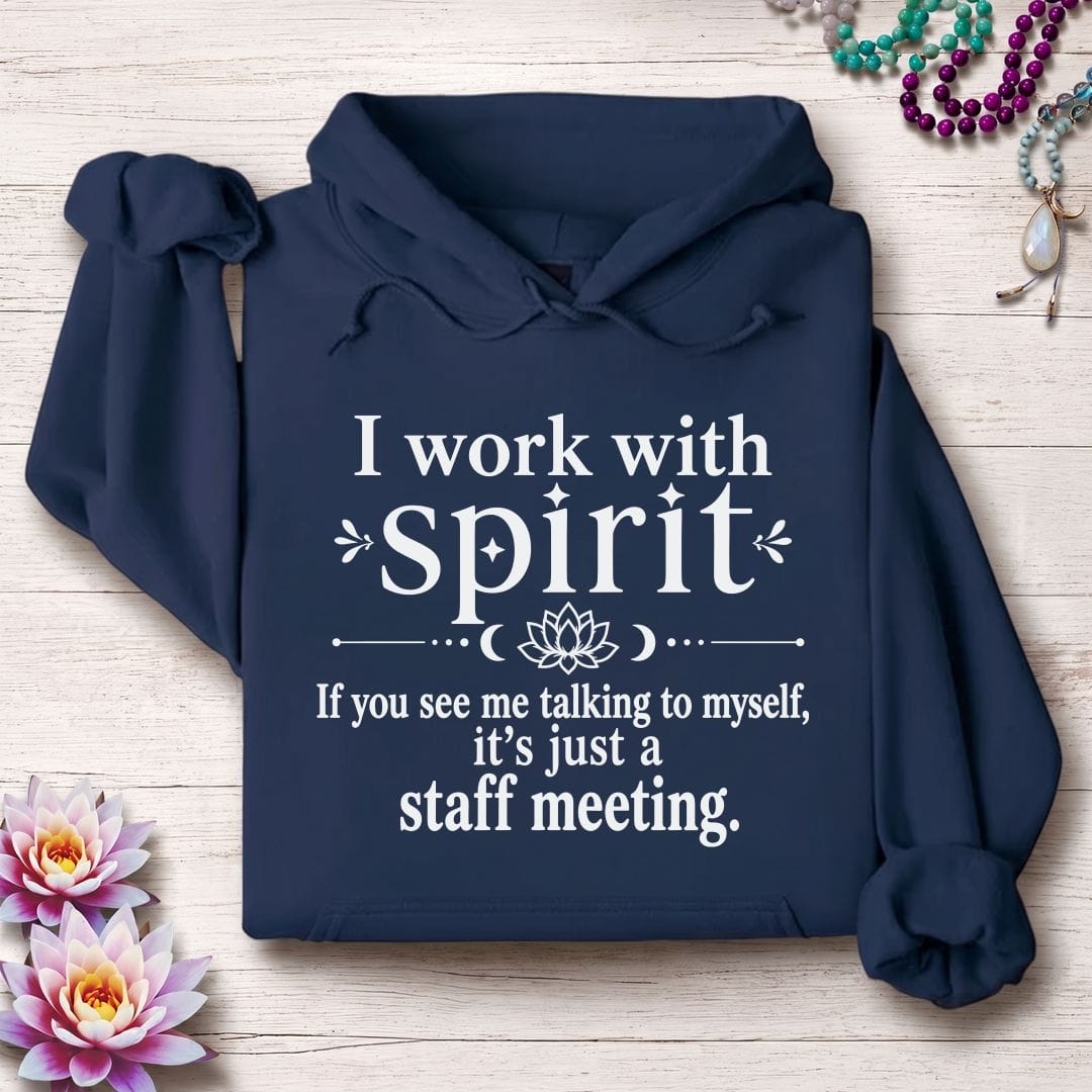 Printify Hoodie Staff Meeting Hoodie Navy / S