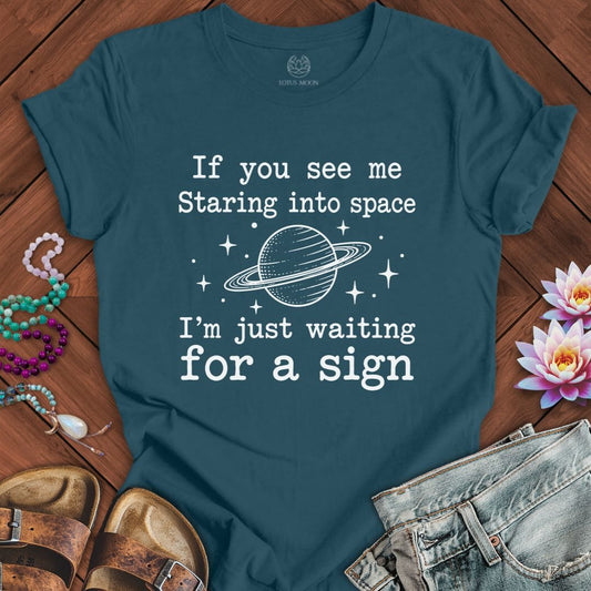 Staring Into Space Tee Deep Teal
