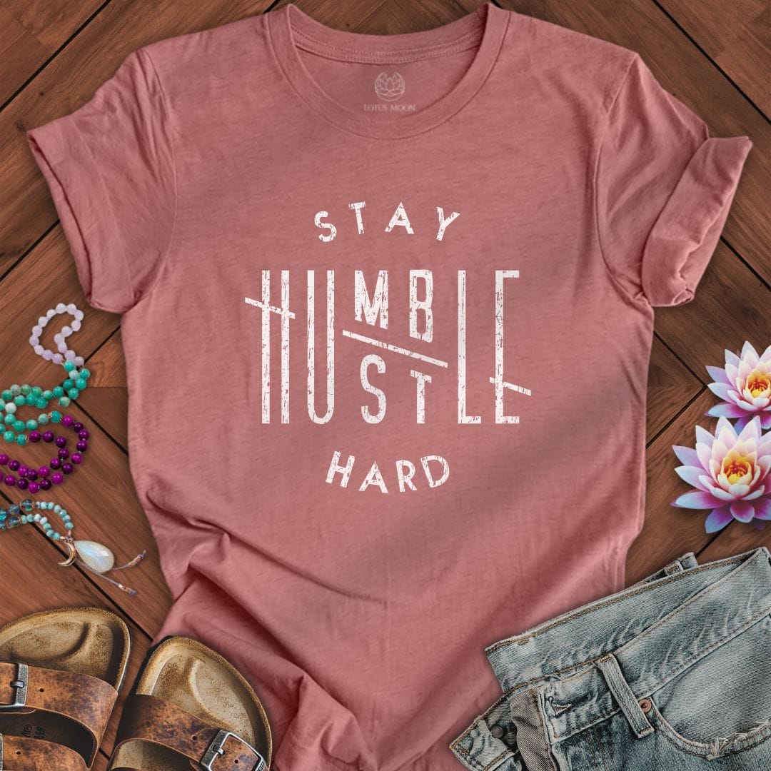 Stay Humble Tee Heather Mauve