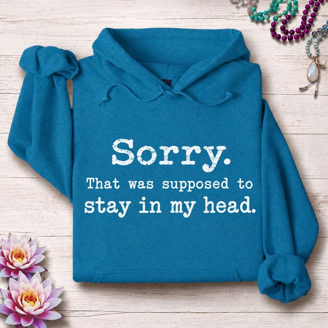 Stay In My Head Hoodie Antique Sapphire