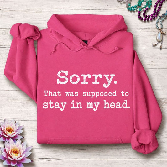 Stay In My Head Hoodie Heliconia