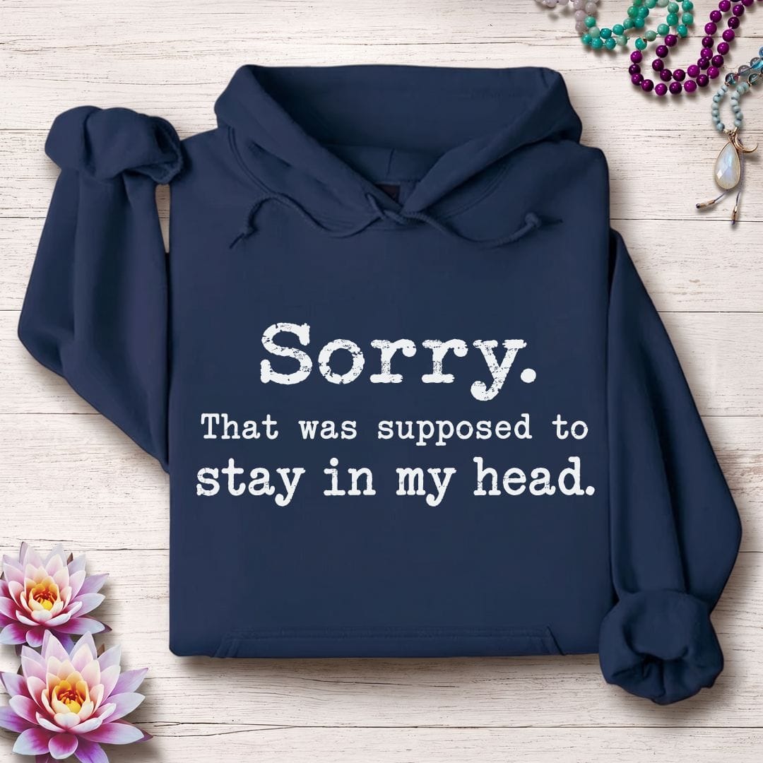 Stay In My Head Hoodie Navy