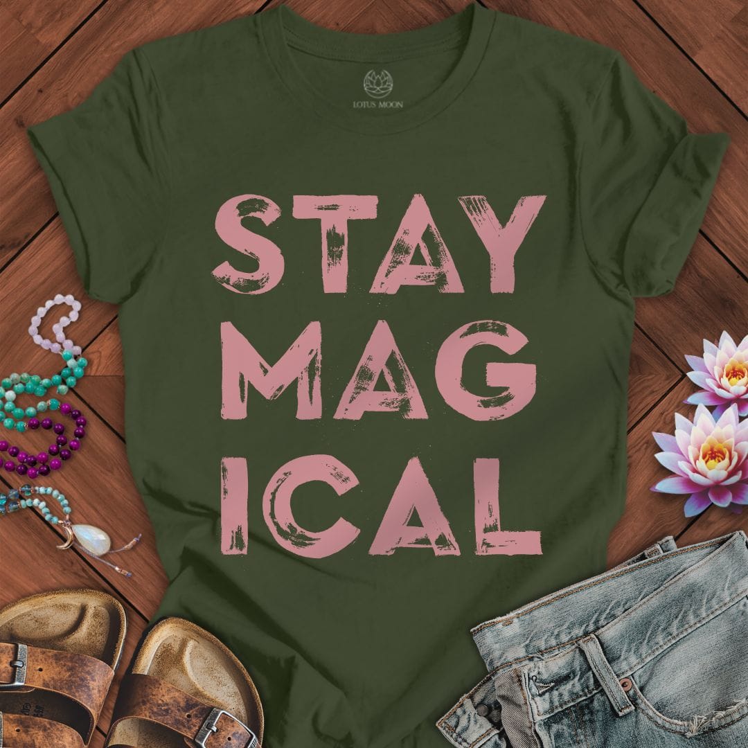 Stay Magical Tee Military Green
