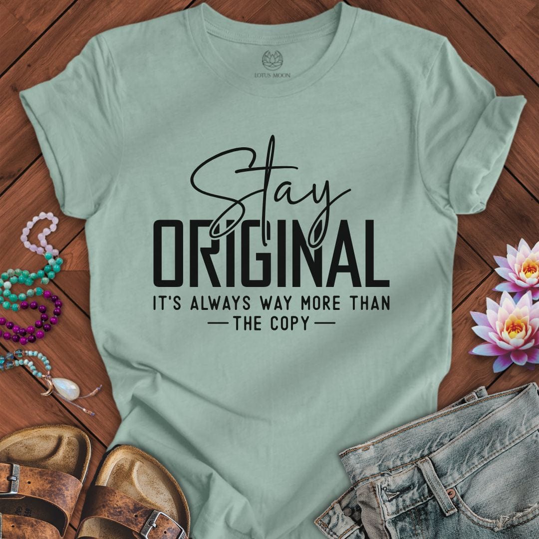 Stay Original Tee Dusty Blue