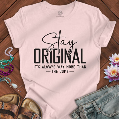 Stay Original Tee Soft Pink
