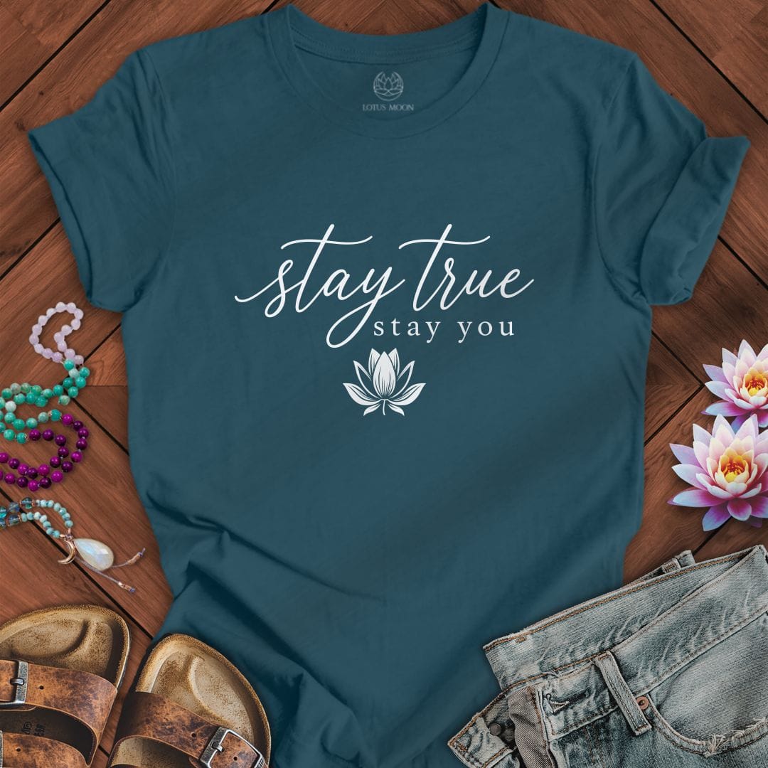 Printify T-Shirt Stay True Tee Deep Teal / S