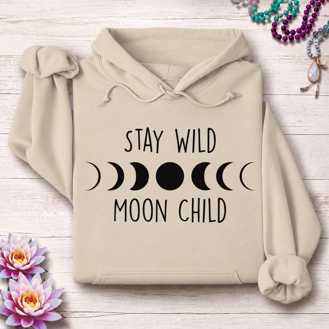 Printify Hoodie Stay Wild Hoodie Sand / S