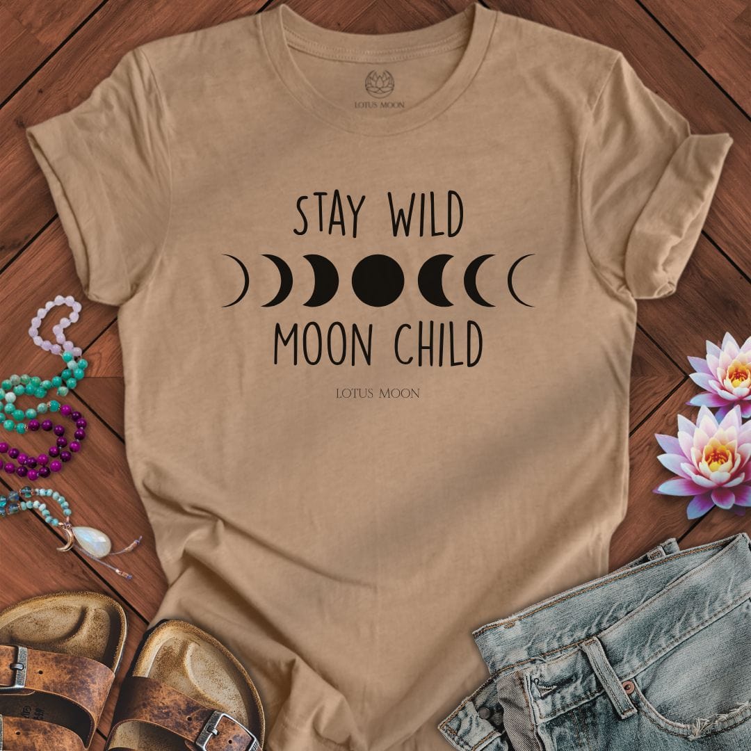 Stay Wild Tee Heather Tan