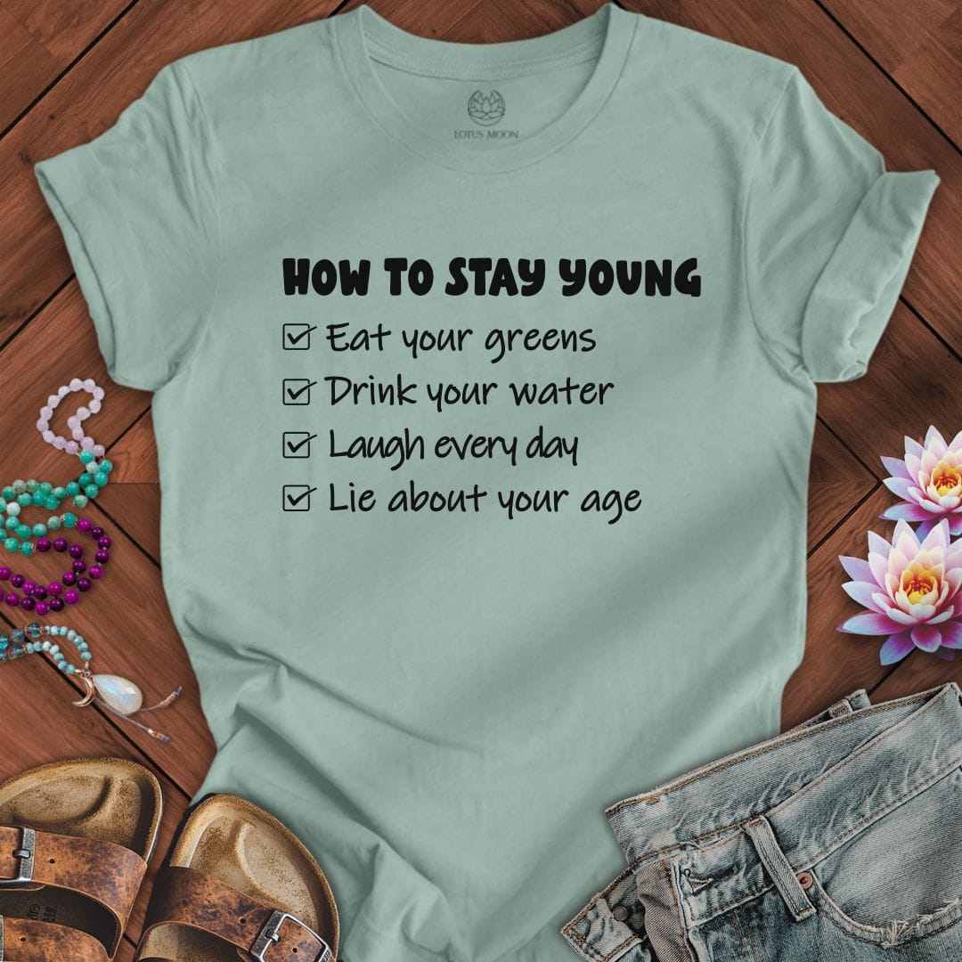 Staying Young Tee Dusty Blue