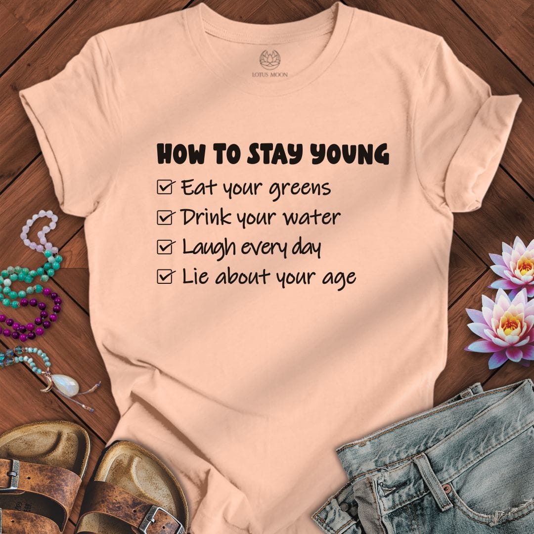 Staying Young Tee Peach
