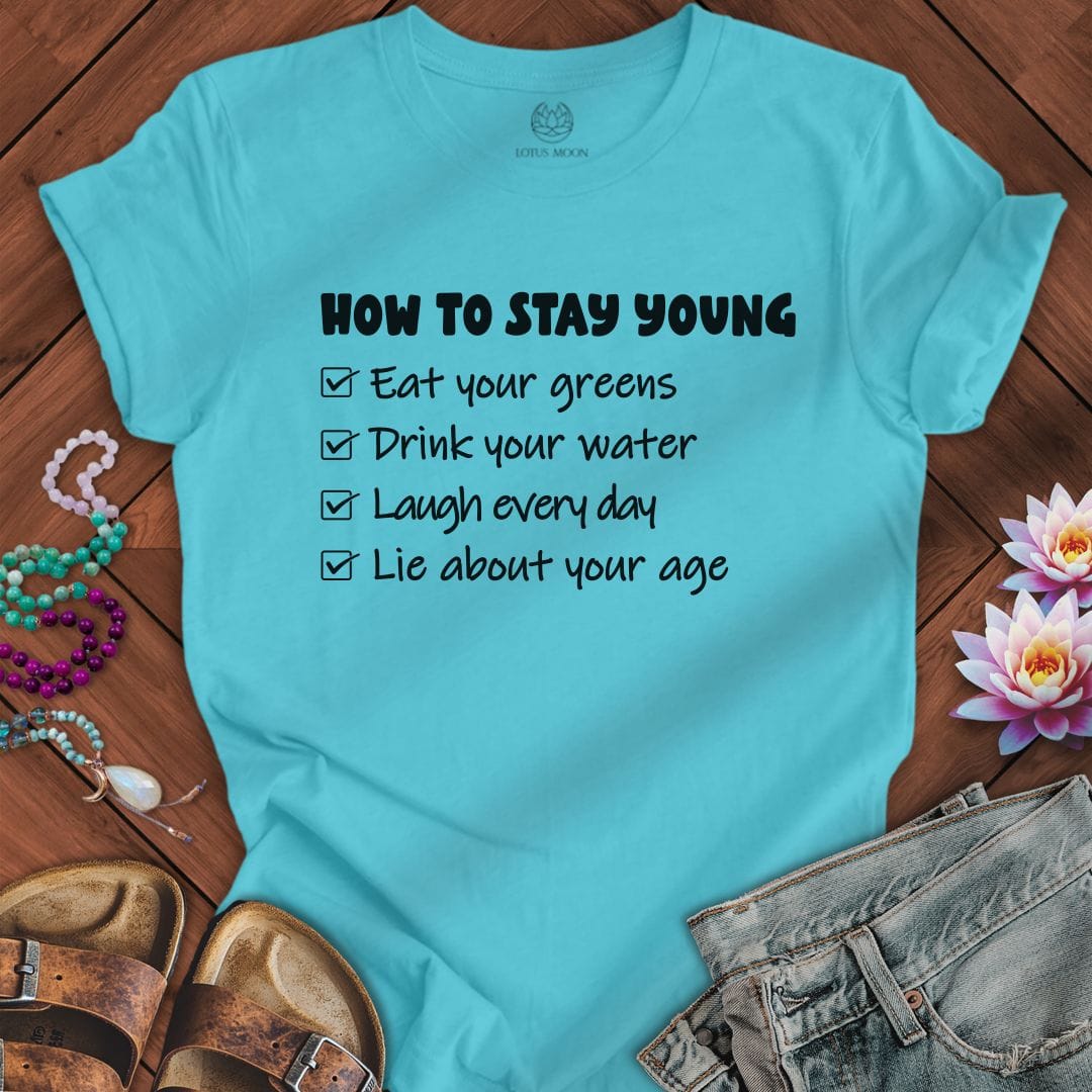 Staying Young Tee Turquoise