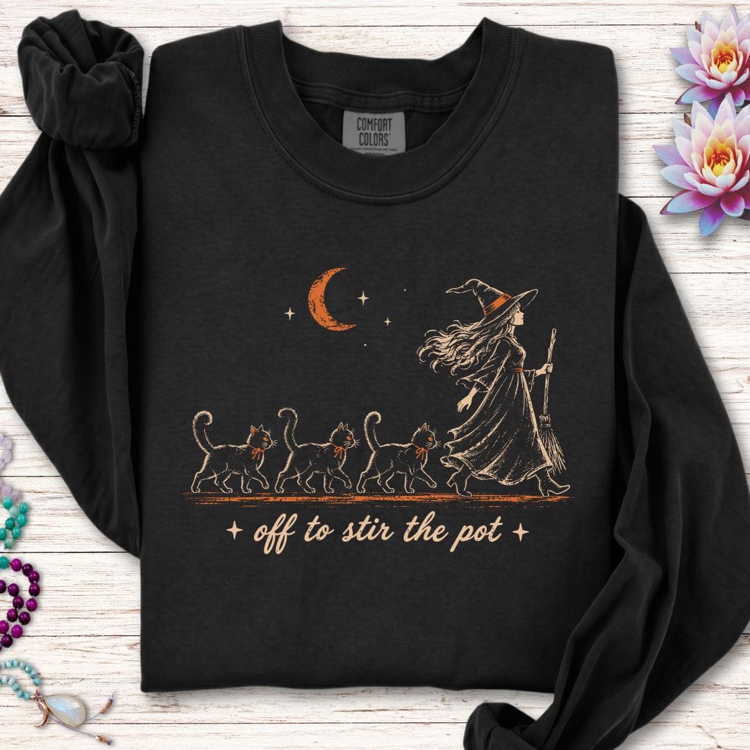 Stir The Pot Long Sleeve Tee Black
