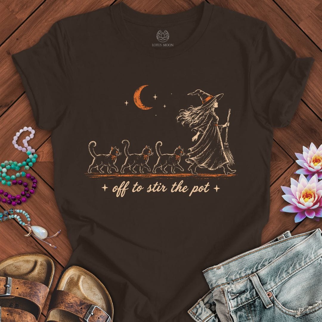 Stir The Pot Tee Brown