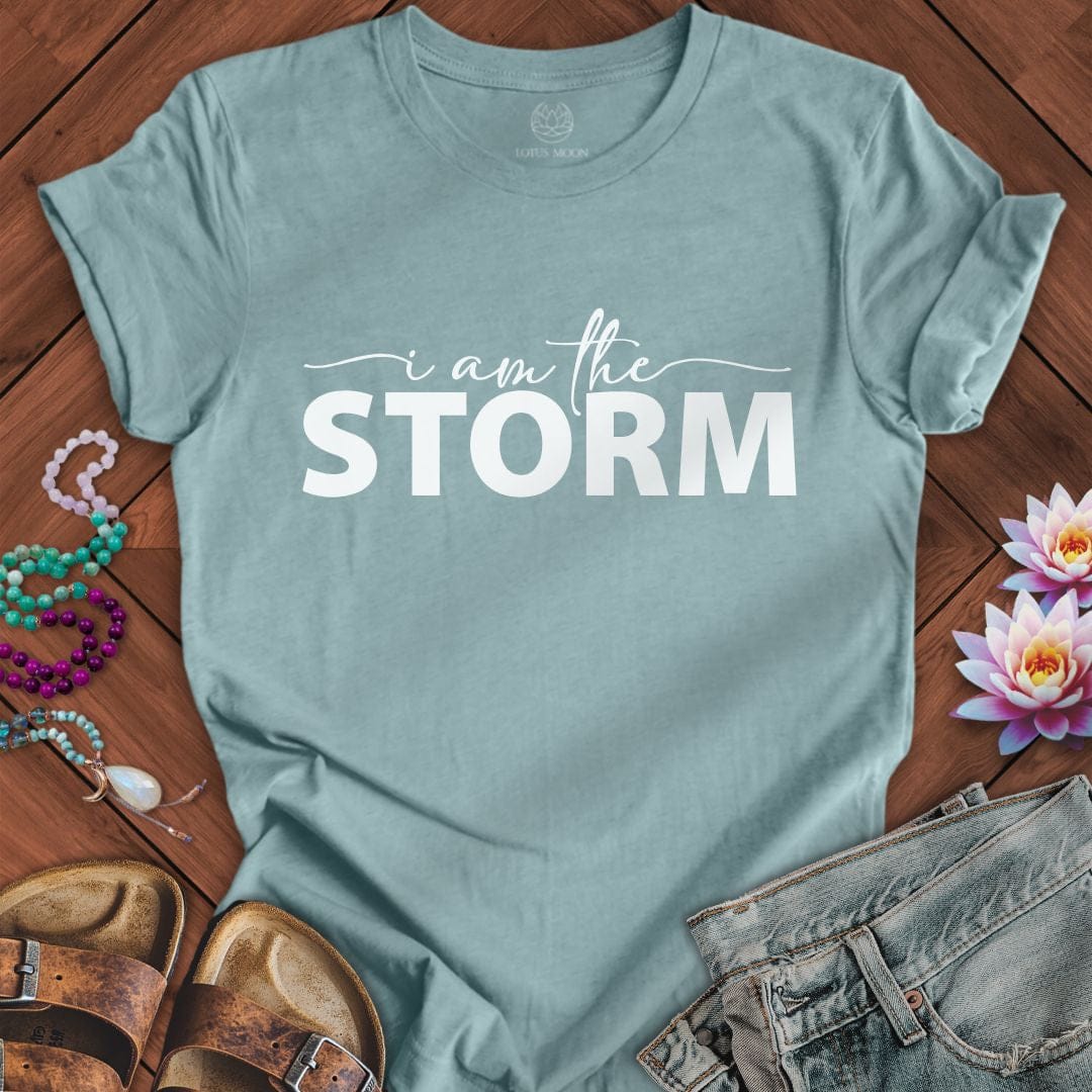 Storm Tee Heather Blue Lagoon