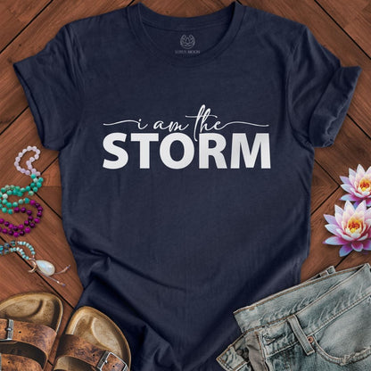 Storm Tee Heather Midnight Navy