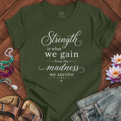 Printify T-Shirt Strength Tee Military Green / S