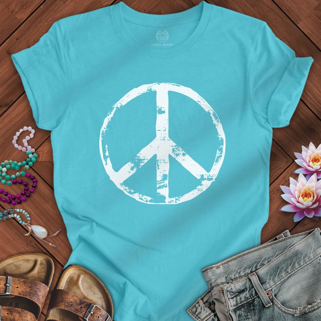 Summer Classic Peace Tee Turquoise