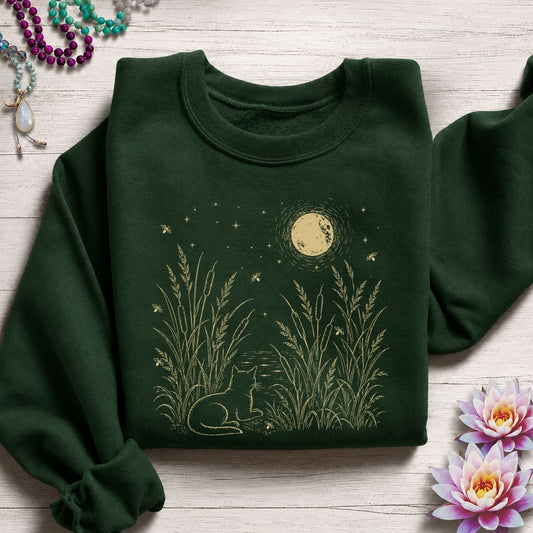 Summer Nights Sweatshirt Forest Green