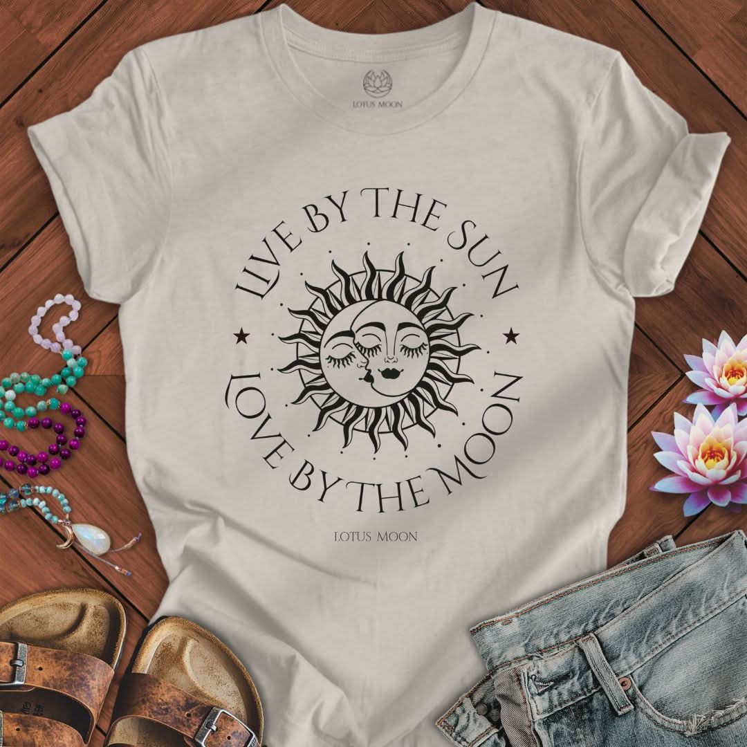 Sun and Moon Tee Heather Dust