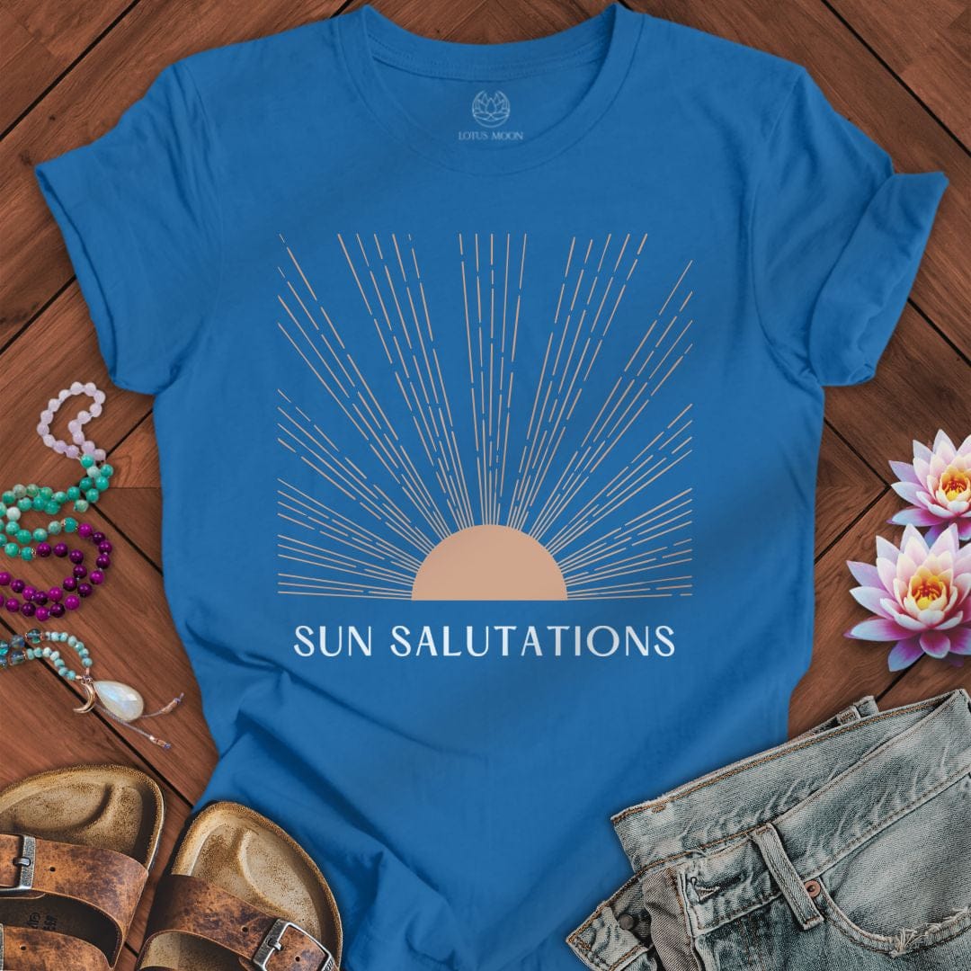 Sun Salutations Tee Columbia Blue